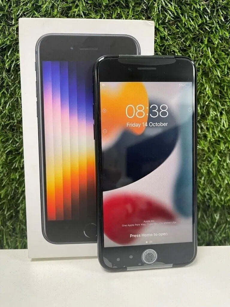 Original iPhone SE 3 (2022) 5G SE3 4.7" Unlocked 64/128GB ROM IOS Fingerprint A15 Bionic IPS LCD NFC Small Screen Phone